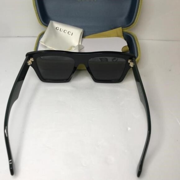 BRAND NEW GUCCI GG0962S 009 Black/Green/Grey Unisex Sunglasses - Picture 7 of 10